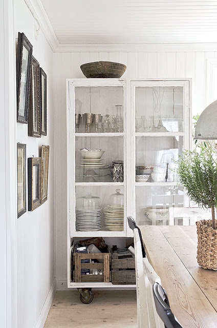 white cart cupboard
