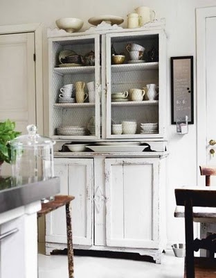 white kitchen cupboard