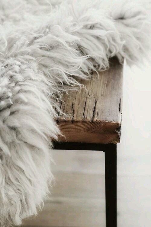 cable knit + faux fur